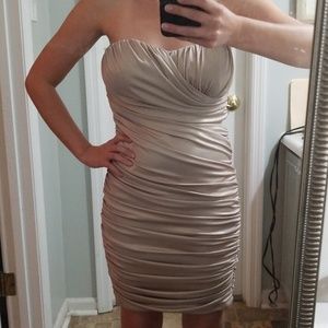 🔥Shimmering Gold Cocktail Dress